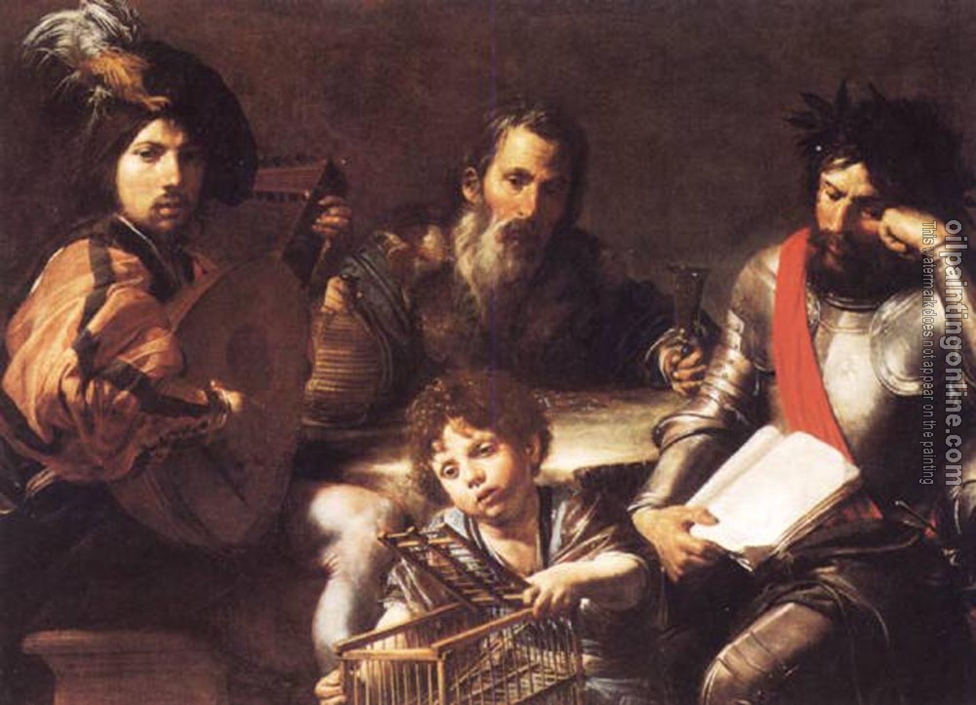 Valentin, Jean de Boulogne - The Four Ages of Man